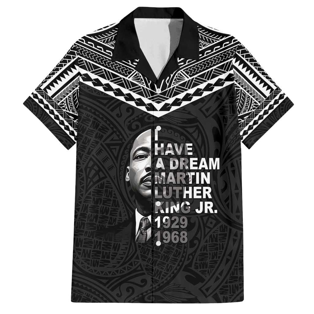 American Samoa MLK Day Family Matching Off Shoulder Maxi Dress and Hawaiian Shirt Polynesian Style