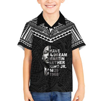 American Samoa MLK Day Family Matching Tank Maxi Dress and Hawaiian Shirt Polynesian Style