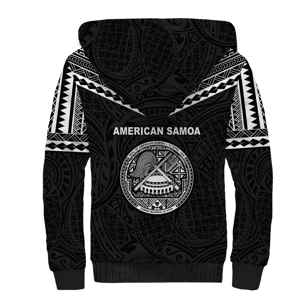 American Samoa MLK Day Sherpa Hoodie Polynesian Style