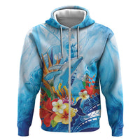 Polynesia Humpback Whale Hoodie Ocean Style