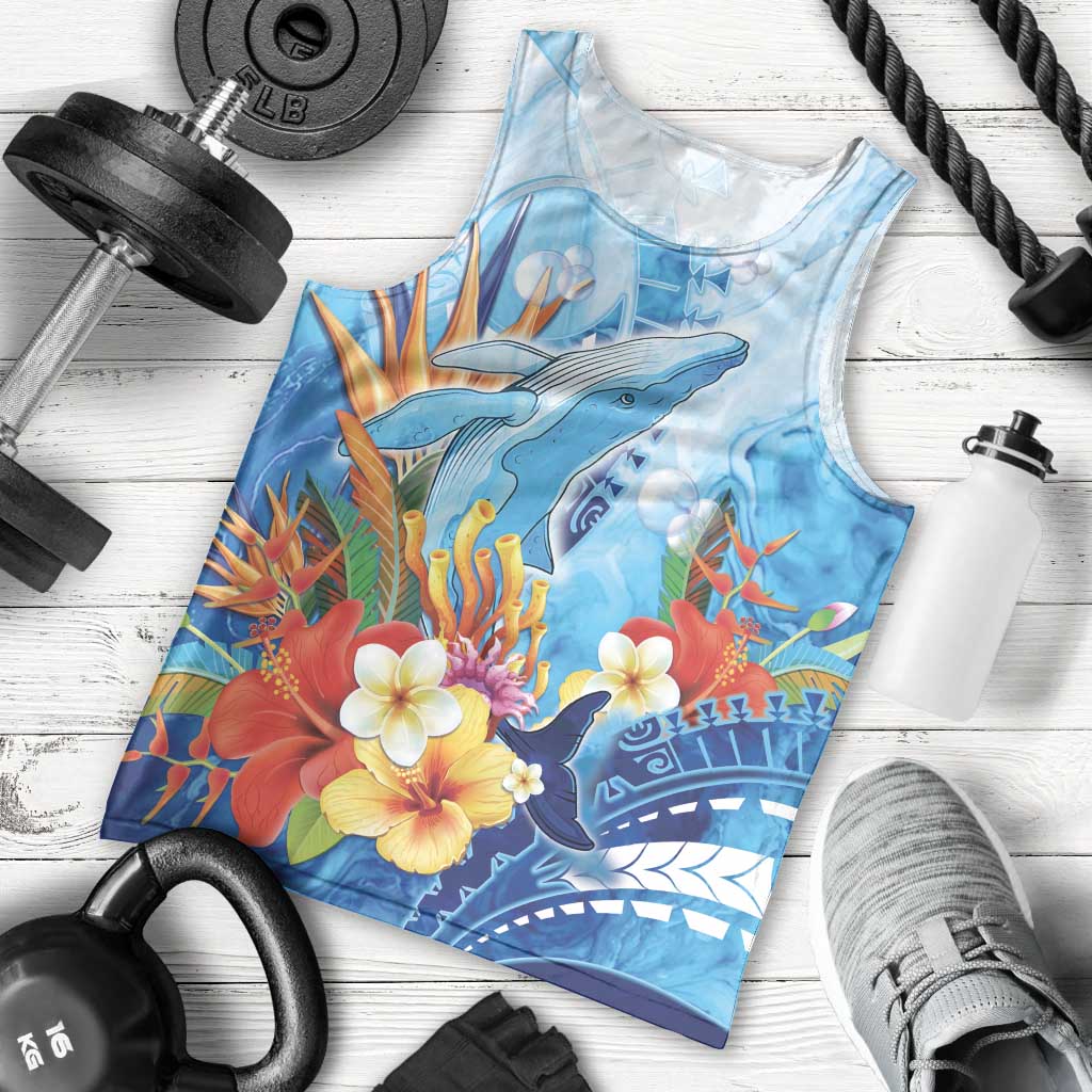 Polynesia Humpback Whale Men Tank Top Ocean Style