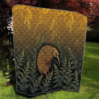 New Zealand Kiwi Bird Quilt Silver Fern Mix Maori Pattern