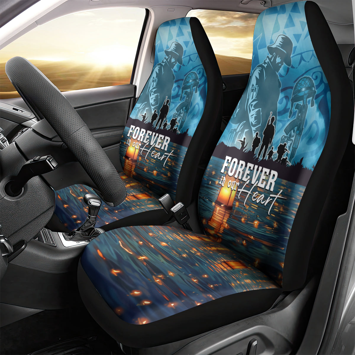 Hawaii Memorial Day Lantern Floating Car Seat Cover Always In Our Hearts