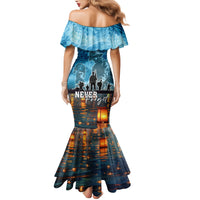 Hawaii Memorial Day Lantern Floating Family Matching Mermaid Dress and Hawaiian Shirt Always In Our Hearts LT05 - Polynesian Pride