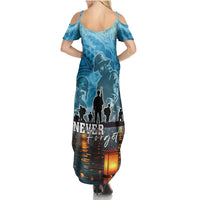 Hawaii Memorial Day Lantern Floating Family Matching Summer Maxi Dress and Hawaiian Shirt Always In Our Hearts LT05 - Polynesian Pride