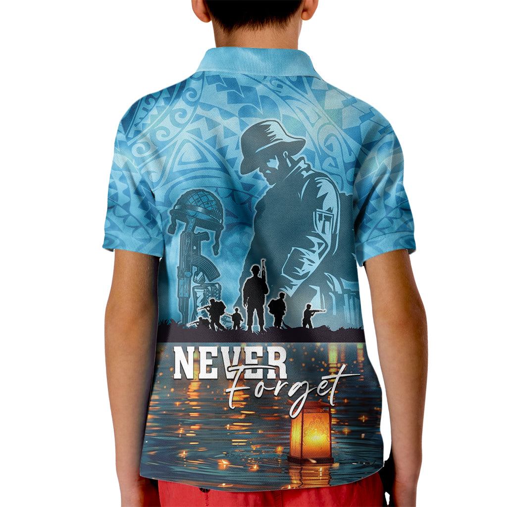 Hawaii Memorial Day Lantern Floating Kid Polo Shirt Always In Our Hearts