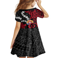 Tahiti Heiva Festival Family Matching Tank Maxi Dress and Hawaiian Shirt Floral Pattern With Coat Of Arms LT05 - Polynesian Pride
