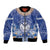 Marshall Islands Jemenei Day Bomber Jacket Polynesian Tribal Tattoo Seashell Necklace