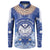 Marshall Islands Jemenei Day Button Sweatshirt Polynesian Tribal Tattoo Seashell Necklace