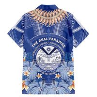 Marshall Islands Jemenei Day Family Matching Mermaid Dress and Hawaiian Shirt Polynesian Tribal Tattoo Seashell Necklace LT05 - Polynesian Pride