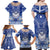 Marshall Islands Jemenei Day Family Matching Off Shoulder Maxi Dress and Hawaiian Shirt Polynesian Tribal Tattoo Seashell Necklace