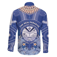Marshall Islands Jemenei Day Family Matching Off Shoulder Maxi Dress and Hawaiian Shirt Polynesian Tribal Tattoo Seashell Necklace LT05 - Polynesian Pride