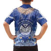 Marshall Islands Jemenei Day Family Matching Short Sleeve Bodycon Dress and Hawaiian Shirt Polynesian Tribal Tattoo Seashell Necklace LT05 - Polynesian Pride