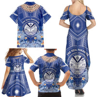 Marshall Islands Jemenei Day Family Matching Summer Maxi Dress and Hawaiian Shirt Polynesian Tribal Tattoo Seashell Necklace LT05 - Polynesian Pride