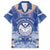 Marshall Islands Jemenei Day Family Matching Summer Maxi Dress and Hawaiian Shirt Polynesian Tribal Tattoo Seashell Necklace