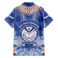 Marshall Islands Jemenei Day Family Matching Summer Maxi Dress and Hawaiian Shirt Polynesian Tribal Tattoo Seashell Necklace LT05 - Polynesian Pride