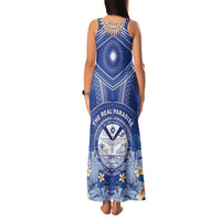 Marshall Islands Jemenei Day Family Matching Tank Maxi Dress and Hawaiian Shirt Polynesian Tribal Tattoo Seashell Necklace LT05 - Polynesian Pride