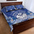 Marshall Islands Jemenei Day Quilt Bed Set Polynesian Tribal Tattoo Seashell Necklace