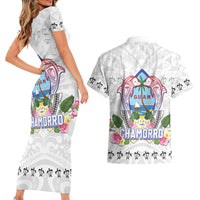 Guam Chamorro Liberation Day Couples Matching Short Sleeve Bodycon Dress and Hawaiian Shirt 82nd Anniversary LT05 - Polynesian Pride