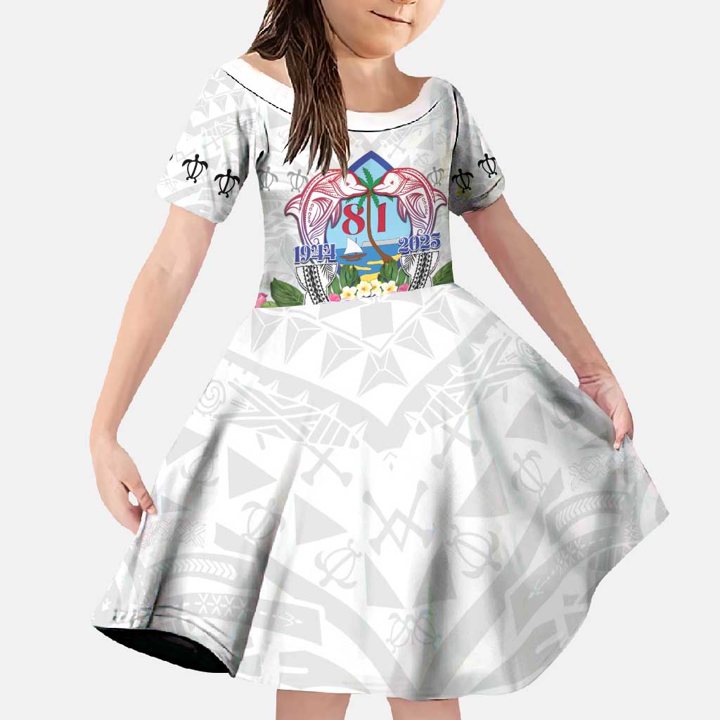 Guam Chamorro Liberation Day Family Matching Off Shoulder Maxi Dress and Hawaiian Shirt 81st Anniversary LT05
