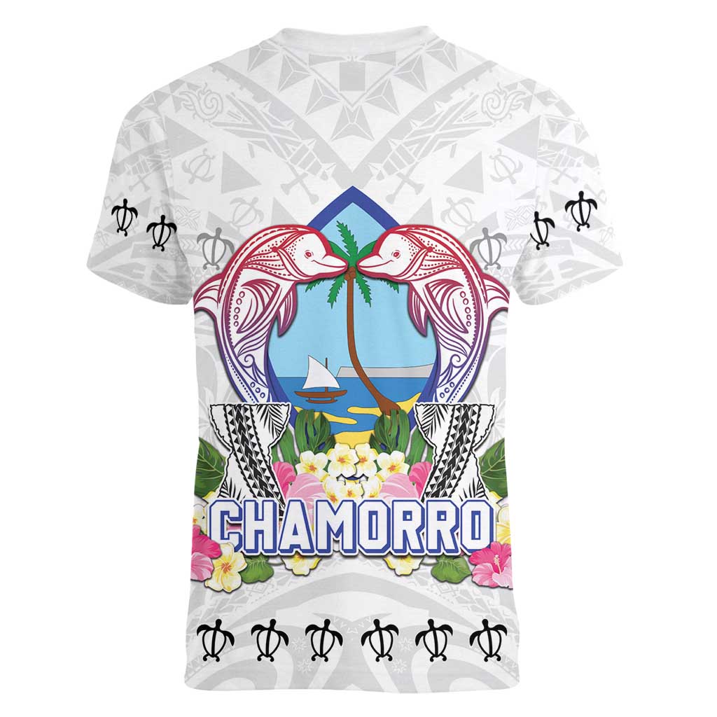 Guam Chamorro Liberation Day Women V-Neck T-Shirt 81st Anniversary LT05