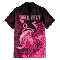 Personalised Cancer Fighter Family Matching Off Shoulder Short Dress and Hawaiian Shirt I Beat Cancer LT05 - Polynesian Pride