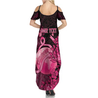 Personalised Cancer Fighter Family Matching Summer Maxi Dress and Hawaiian Shirt I Beat Cancer LT05 - Polynesian Pride