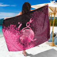 Cancer Fighter Sarong I Beat Cancer LT05 One Size 44 x 66 inches Pink - Polynesian Pride