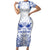 Northern Mariana Islands Liberation Day Family Matching Short Sleeve Bodycon Dress and Hawaiian Shirt 79th Anniversary