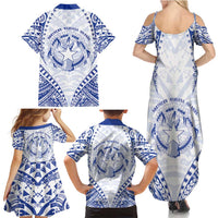Northern Mariana Islands Liberation Day Family Matching Summer Maxi Dress and Hawaiian Shirt 79th Anniversary LT05 - Polynesian Pride