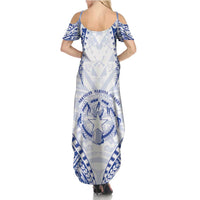 Northern Mariana Islands Liberation Day Family Matching Summer Maxi Dress and Hawaiian Shirt 79th Anniversary LT05 - Polynesian Pride