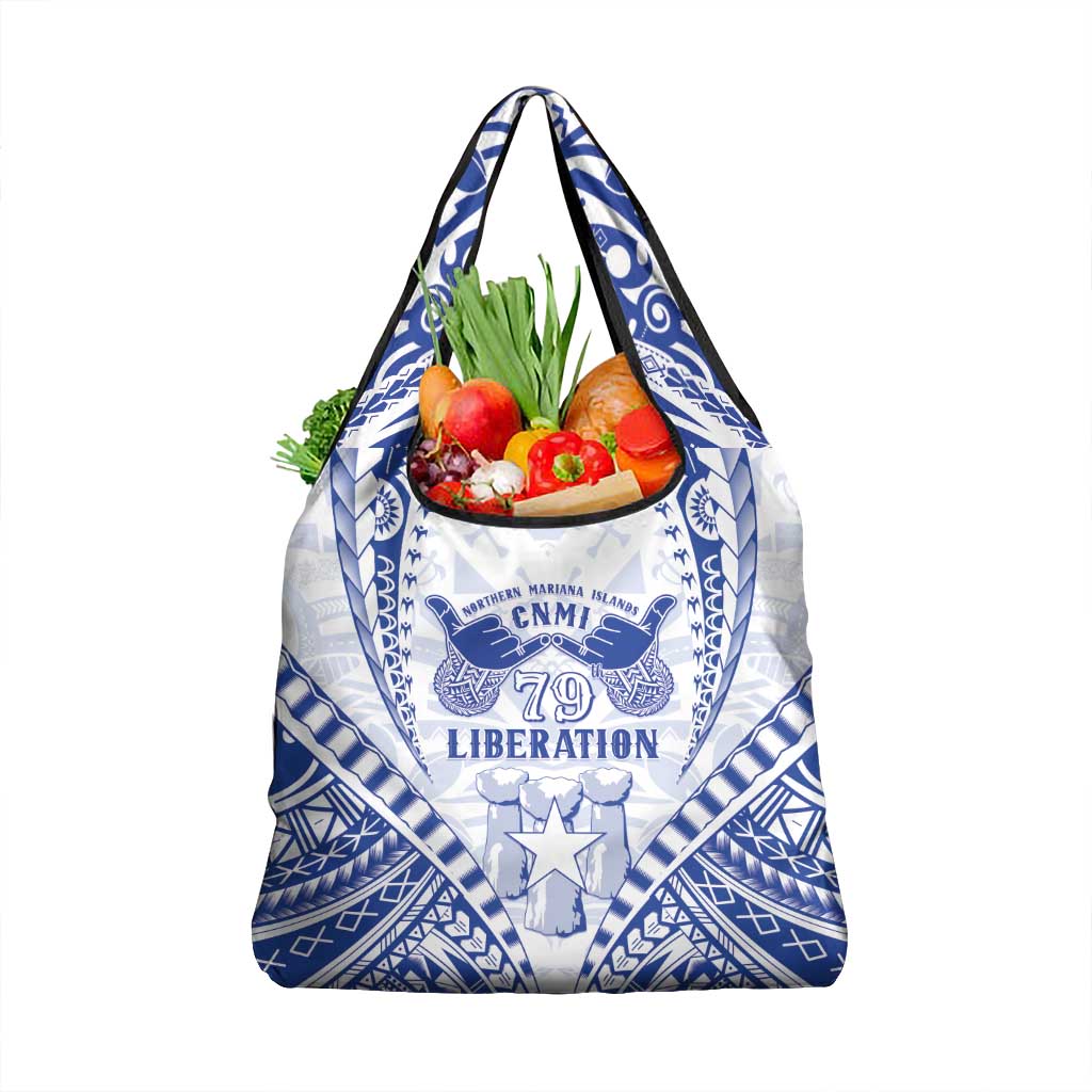 Northern Mariana Islands Liberation Day Grocery Bag 79th Anniversary