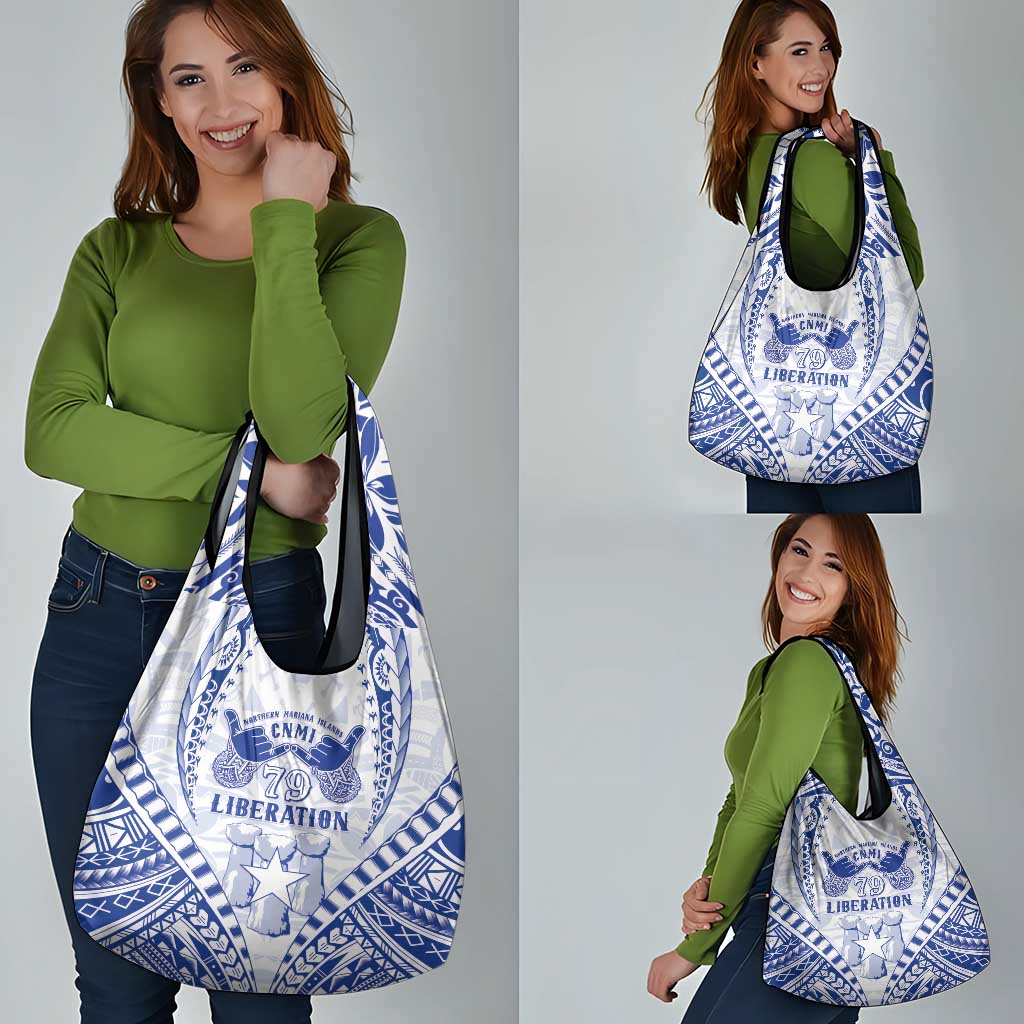 Northern Mariana Islands Liberation Day Grocery Bag 79th Anniversary