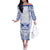 Northern Mariana Islands Liberation Day Off The Shoulder Long Sleeve Dress 79th Anniversary
