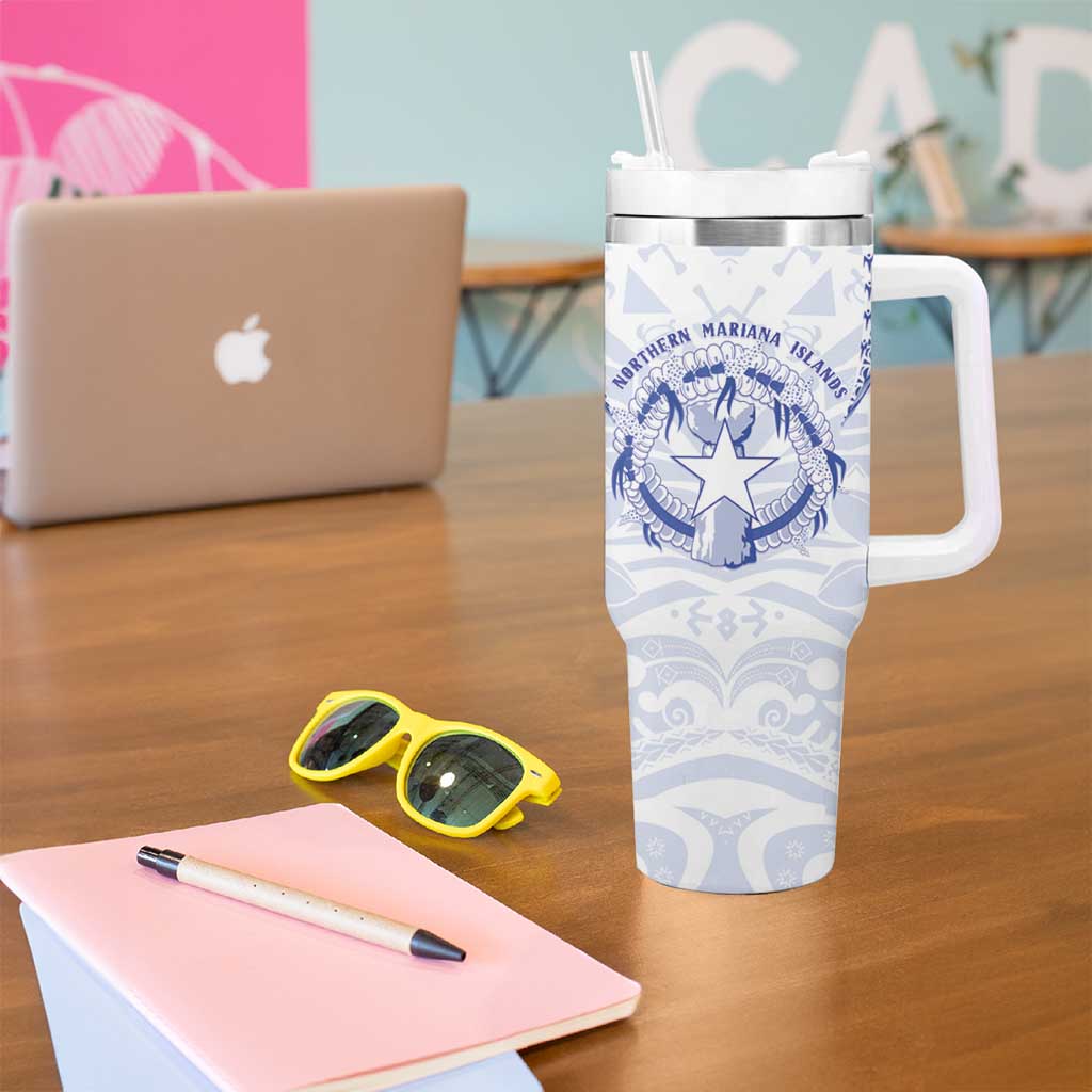 Northern Mariana Islands Liberation Day Tumbler With Handle 79th Anniversary