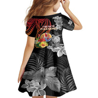French Polynesia Bastille Day Family Matching Long Sleeve Bodycon Dress and Hawaiian Shirt Tropical Turtle Hibiscus Polynesian Pattern