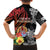 French Polynesia Bastille Day Family Matching Off The Shoulder Long Sleeve Dress and Hawaiian Shirt Tropical Turtle Hibiscus Polynesian Pattern