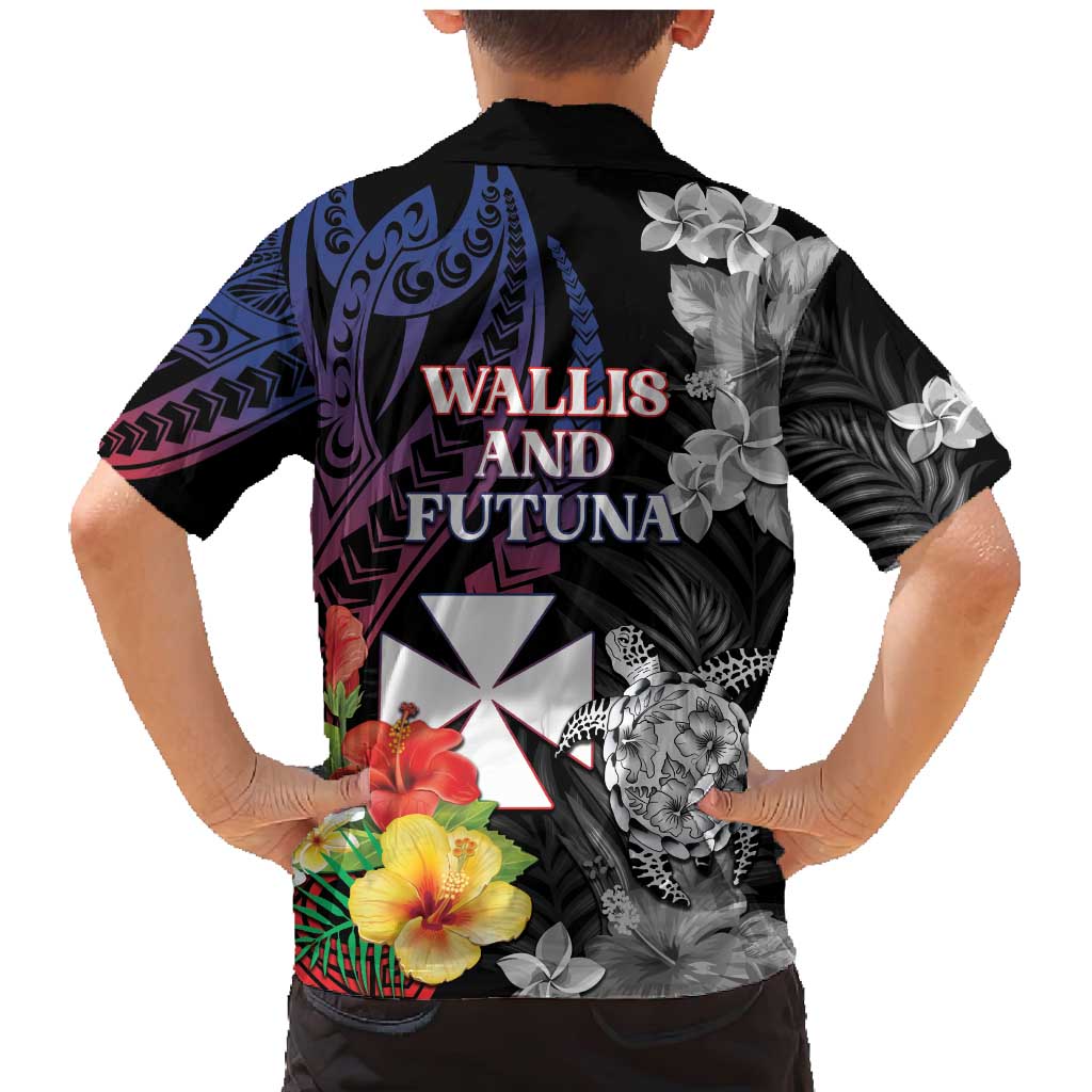 Wallis and Futuna Bastille Day Family Matching Mermaid Dress and Hawaiian Shirt Tropical Turtle Hibiscus Polynesian Pattern LT05 - Polynesian Pride