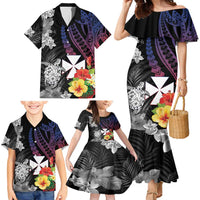 Wallis and Futuna Bastille Day Family Matching Mermaid Dress and Hawaiian Shirt Tropical Turtle Hibiscus Polynesian Pattern LT05 - Polynesian Pride