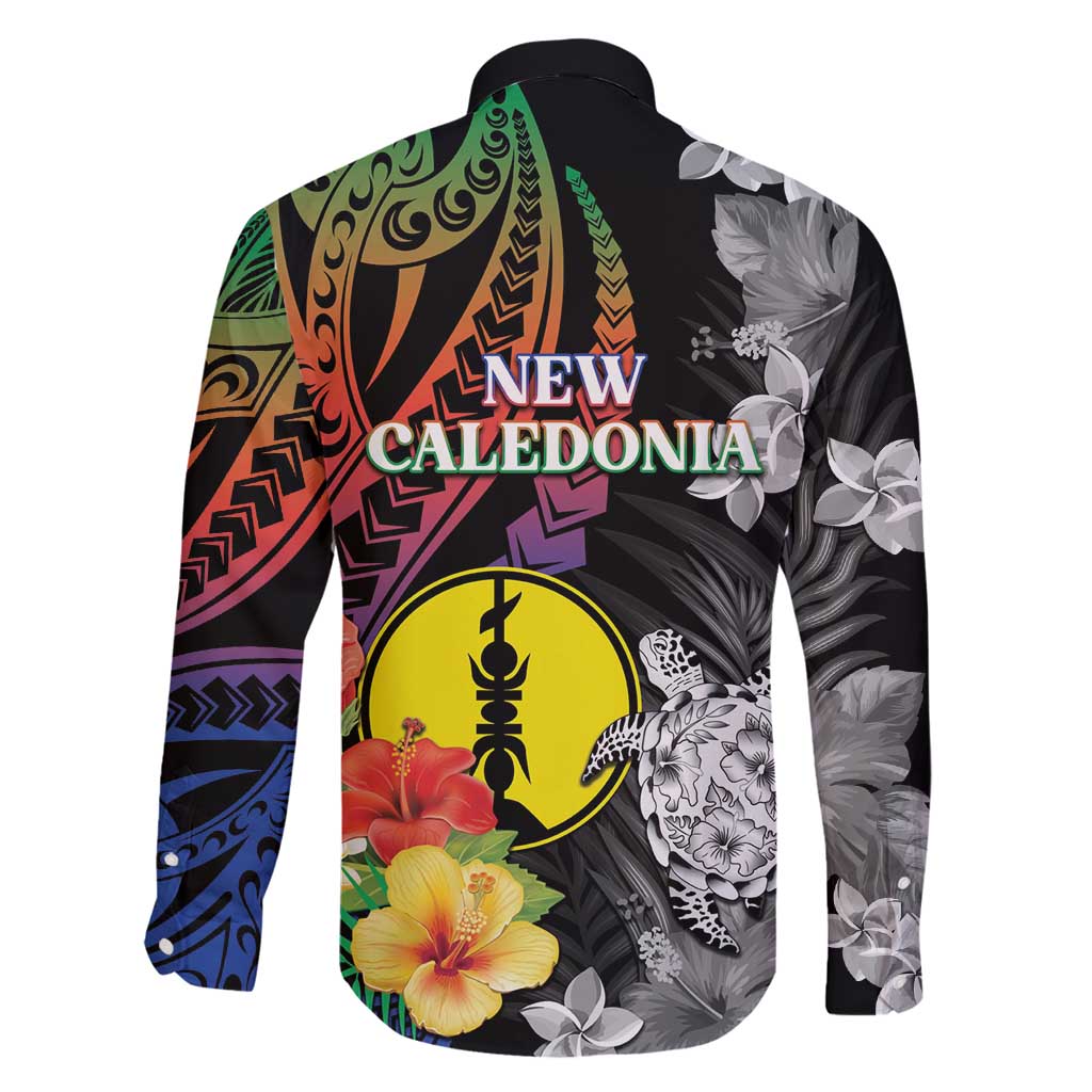 New Caledonia Bastille Day Family Matching Long Sleeve Bodycon Dress and Hawaiian Shirt Tropical Turtle Hibiscus Polynesian Pattern LT05 - Polynesian Pride