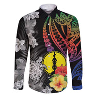 New Caledonia Bastille Day Family Matching Short Sleeve Bodycon Dress and Hawaiian Shirt Tropical Turtle Hibiscus Polynesian Pattern