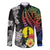 New Caledonia Bastille Day Family Matching Tank Maxi Dress and Hawaiian Shirt Tropical Turtle Hibiscus Polynesian Pattern