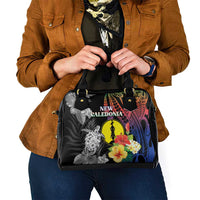 New Caledonia Bastille Day Shoulder Handbag Tropical Turtle Hibiscus Polynesian Pattern