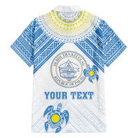 Personalised Palau Constitution Day Family Matching Tank Maxi Dress and Hawaiian Shirt Polynesian Turtle