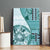 Samoa Siapo Elegant Canvas Wall Art Hibiscus Teal Motifs - Polynesian Pride