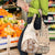 Samoa Siapo Elegant Grocery Bag Hibiscus Beige Motifs - Polynesian Pride
