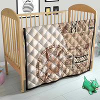 Samoa Siapo Elegant Quilt Hibiscus Beige Motifs - Polynesian Pride