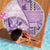 Samoa Siapo Elegant Beach Blanket Hibiscus Violet Motifs - Polynesian Pride