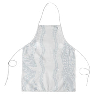 Samoa Lotu Tamaiti Apron Teuila With Tribal Motifs LT05 White - Polynesian Pride