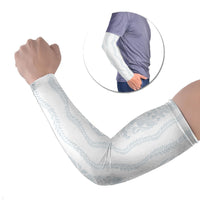 Samoa Lotu Tamaiti Arm Sleeves Teuila With Tribal Motifs LT05 Set of 2 White - Polynesian Pride